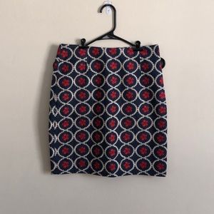 Denim embroidered skirt by Ivanka Trump, size 2